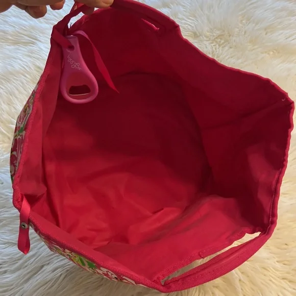 Lilly Pulitzer insulated Floral Bottle Opener Tote Bag / Beach Bag - Picture 9 of 12